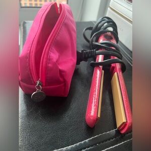 CHI pink hair straightener/curler🩷